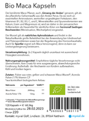 Vegan Bio Maca Kapseln in Schwarz, Rot, Gelb Mix mit Vitamin C, Nahrungsergänzung von myvial, Kapseln in einer Verpackung