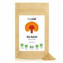 Bio Reishi Pulver von myvial, 100 g, veganes Nahrungsergänzungsmittel, feines Pulver des Ling Zhi Pilzes, natürliche Superfood-Zutat