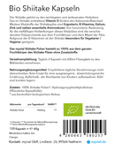 Bio Shiitake Kapseln von myvial, vegane Nahrungsergänzung, 120 Stück, natürliche Pilzkapseln für Gesundheit und Wohlbefinden