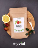 Bio Vitamin C Pulver von myvial aus natürliches Camu Camu, 100 Gramm, Nahrungsergänzung in Pulverform.