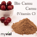 Bio Vitamin C Pulver von myvial, 100g Camu Camu Bio, natürliches Nahrungsergänzungsmittel in Pulverform.