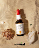 Nahrungsergänzungsmittel Vitamin D3 + K2 Tropfen von myvial in MCT Öl, 1000 IE pro Tropfen, Premium Qualität.