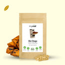 Bio Chaga Nahrungsergänzung in 120 Kapseln von myvial, unterstützt Immunsystem, Anti-Aging und Entzündungshemmung.