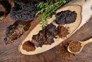 Bio Chaga Nahrungsergänzung in 120 Kapseln von myvial, sichtbar in einer Packung, unterstützt Immunsystem und Anti-Aging.