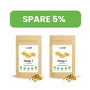 Vegan Omega 3 Kapseln aus Algenöl, Nahrungsergänzung, 120 Stück, von myvial, in einer offenen Packung mit Kapseln