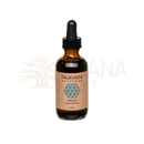 Braune glasflasche mit schwarzem tropfverschluss und tan label paavani ayurveda nasya oil ayurvedisches nasenöl für tiefes atmen