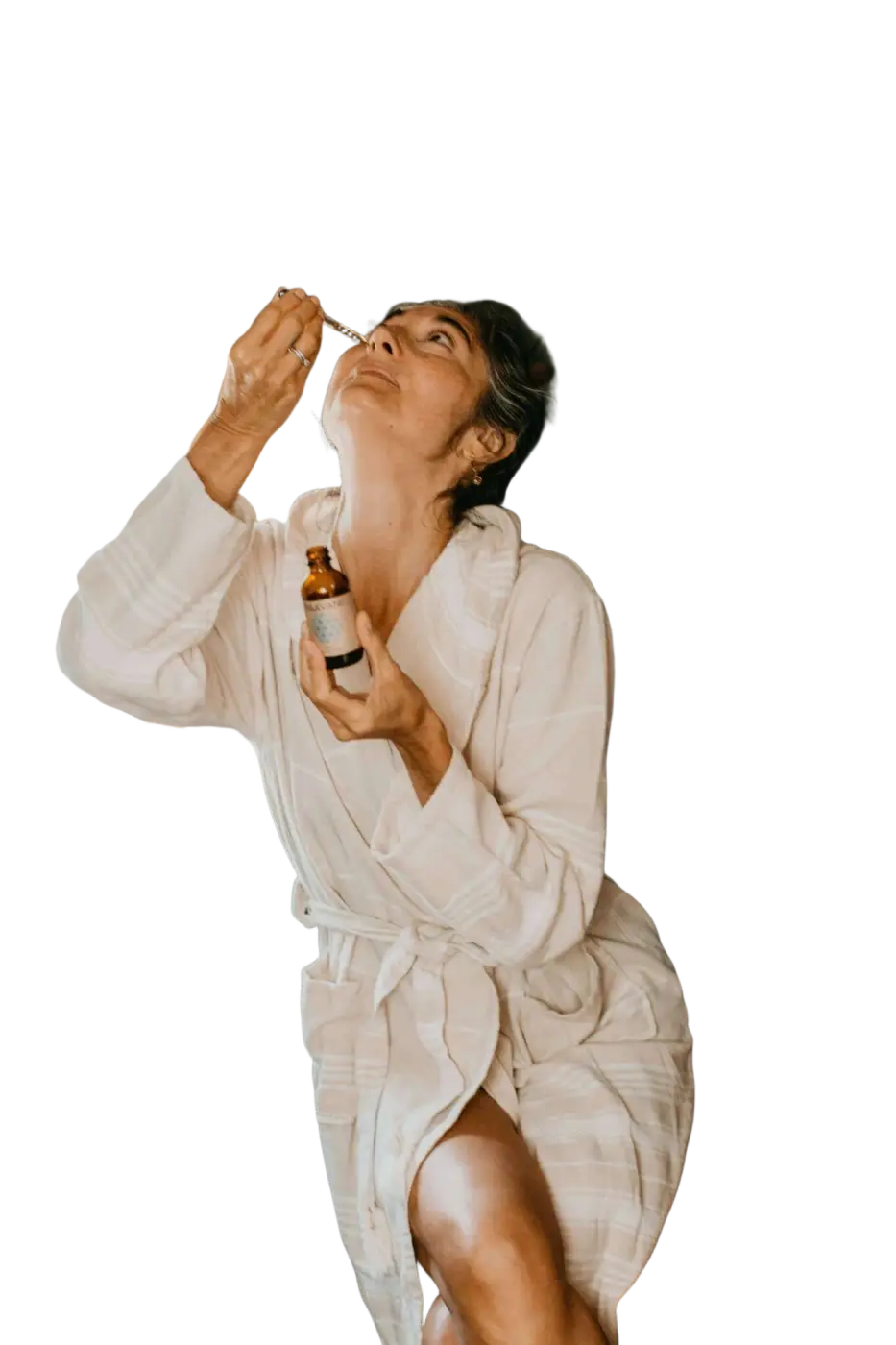 PAAVANI Ayurveda Nasya-Öl in weißem Gewand, ayurvedisches Nasenöl für erleichtertes und tiefes Atmen, Flasche mit Tropfer