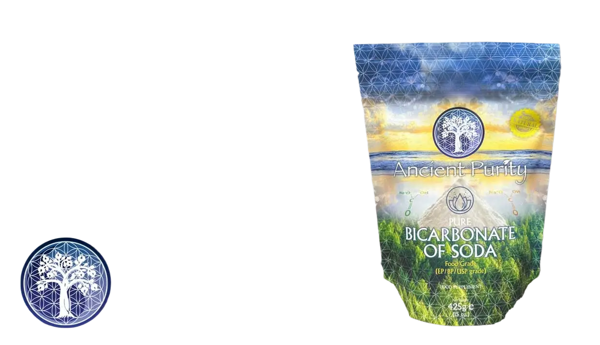 Reines Natriumbicarbonat von Ancient Purity in 425g Packung, ideal für Körperpflege und natürliche Anwendungen