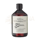 Dunkelbernsteine glasflasche natürliches geschirrspülmittel bergamotte und grosso lavendel 500ml mit schwarzem deckel im mana shop