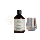 Dunkelbernsteiner glasflasche mit handspülmittel eucalyptus dives und geranium 500 ml von mana shop