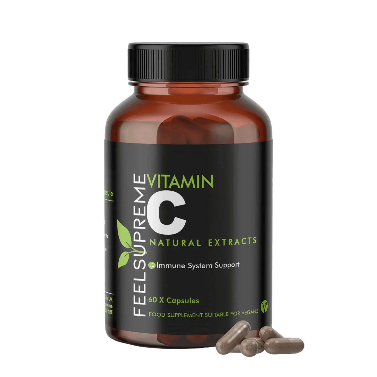 Natürliches Vitamin C Nahrungsergänzung von Feel Supreme, natürliche Vitaminquelle, frische Früchte, gesund und vitaminreich
