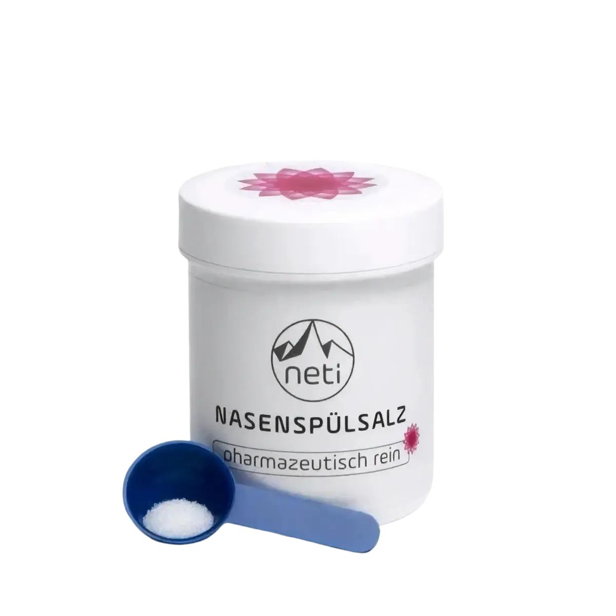 Neti Nasenspülsalz in 70g, weißes zylindrisches Salz für Nasentherapie, Zubehör von neti für Nasenreinigung