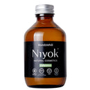 Niyok Mundziehöl mit Pfefferminze und Zitrone, 200ml, in Flasche sichtbar, ideal für die Mundpflege.