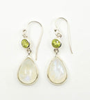 Ohrringe Mondstein & Peridot - Mana Kendra GmbH