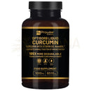Schwarze flasche prowise healthcare optisorb curcumin liquid curcumin mit goldener beschriftung und schwarzem deckel