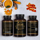 Dunkelbraune glasflasche mit schwarzem und goldenem etikett von prowise healthcare für optisorb curcumin liquid curcumin supplement
