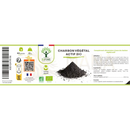 Organische pflanzliche aktivkohle feines schwarzes pulver 13g biooptimal verpackung für verdauungskomfort im mana shop bern ostermundigen