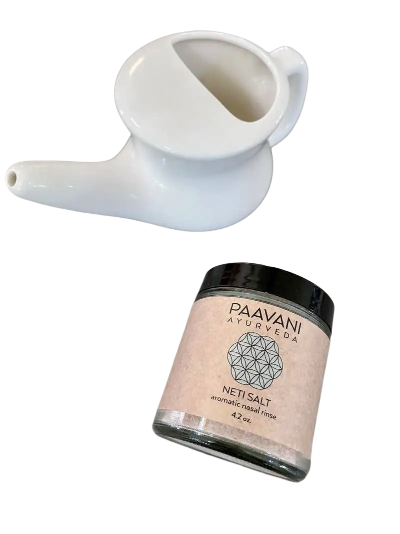PAAVANI Ayurveda Aromatisches Neti-Salz für Nasenpflege, mineralisches Nasenspülsalz in 118g, zur Reinigung und Pflege der Nase