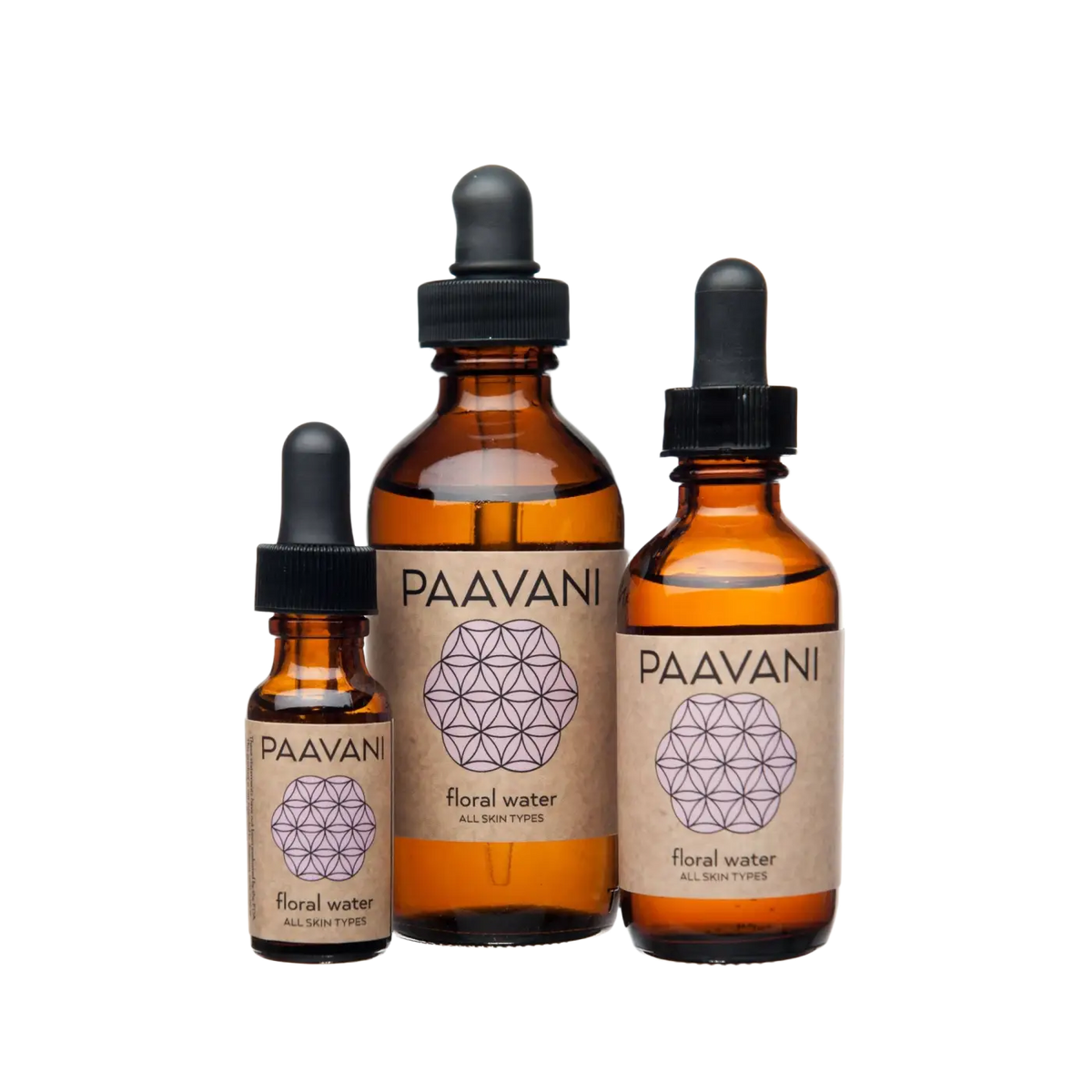 PAAVANI Ayurveda Blütenwasser für Gesicht, botanische Feuchtigkeitspflege, erfrischt Haut und Augen, natürliche Pflege.