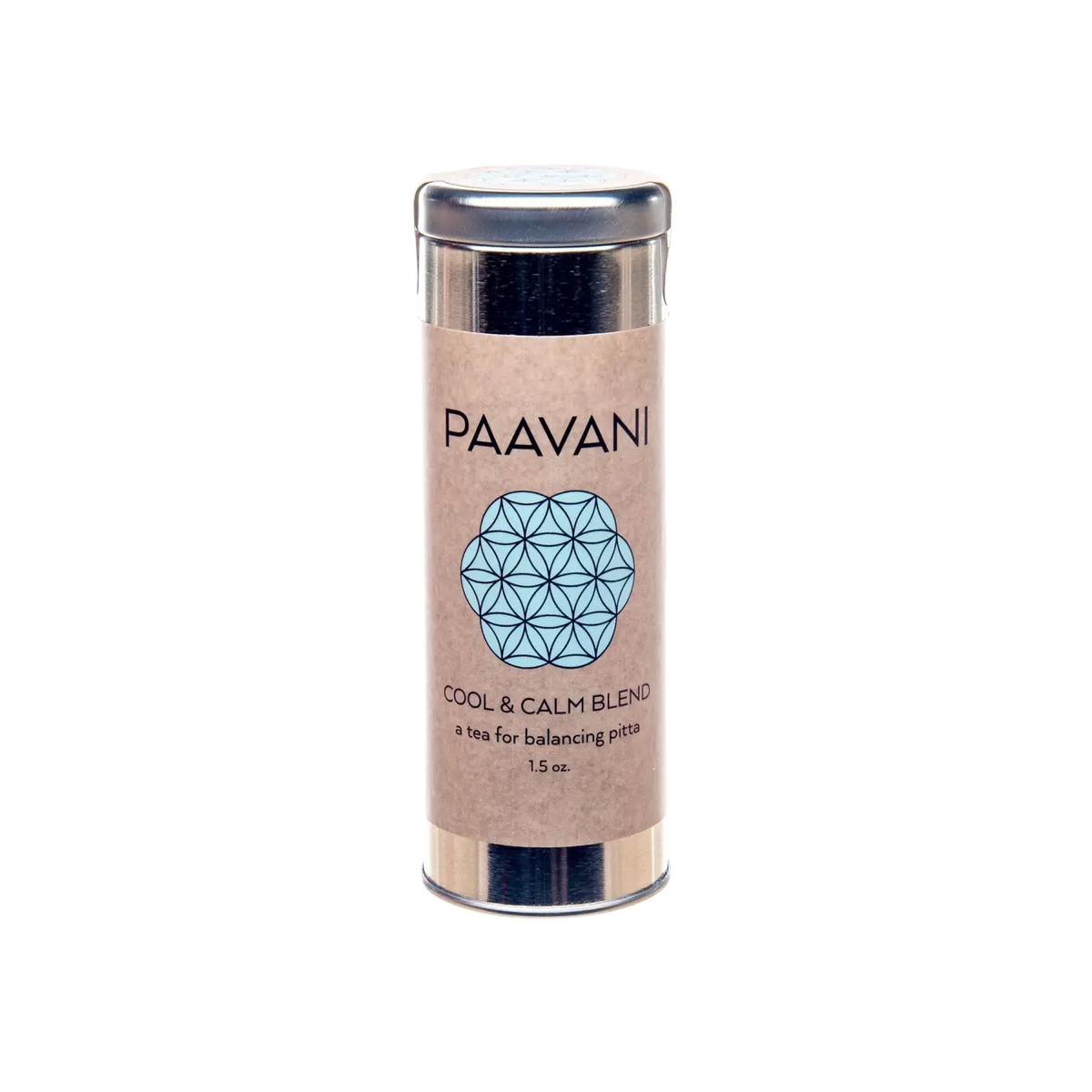 PAAVANI Ayurveda Cool & Calm Tee zur Pitta-Balance, ayurvedischer Kräutertee in einer Verpackung, ideal für innere Ruhe.