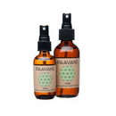 Vata Aromatherapie Spritzer von PAAVANI Ayurveda, erdendes Duftwasser mit ayurvedischen Kräutern, in einer eleganten Flasche.
