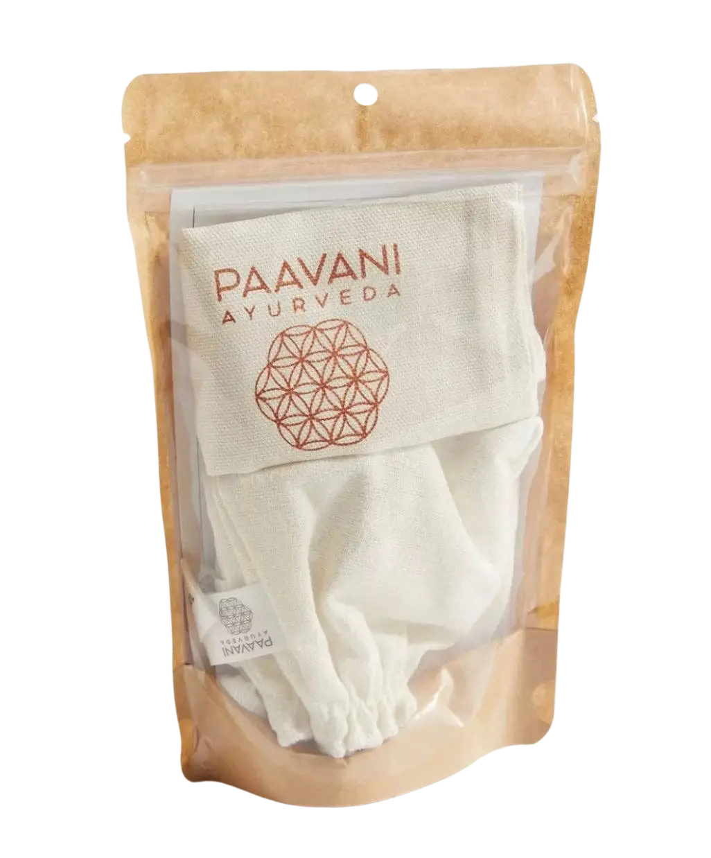PAAVANI Ayurveda Garshana-Handschuhe für ayurvedische Trockenbürsten, therapeutisches Zubehör für die Hautpflege.
