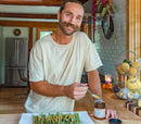 PAAVANI Ayurveda Pitta-Gewürzmischung, kühlende und beruhigende Verdauungs-Churna, in Gewürzpackung sichtbar.