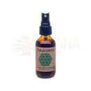 Paavani ayurveda dunkelbraune glas-sprühflasche mit navy blauem sprühkopf anti-juckreiz mittel bei poison oak