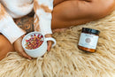 PAAVANI Ayurveda Shatavari-Kraut Nahrungsergänzung gegen Stress und hormonelles Gleichgewicht, close-up der Kräuterpackung