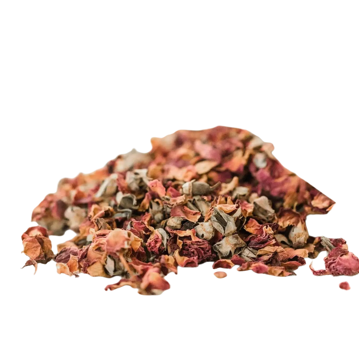 Paavani Ayurveda Bio-Rosenblüten-Tee, wohltuend für das Herz, mit ayurvedischen Kräutern, in einer weißen Teekanne.