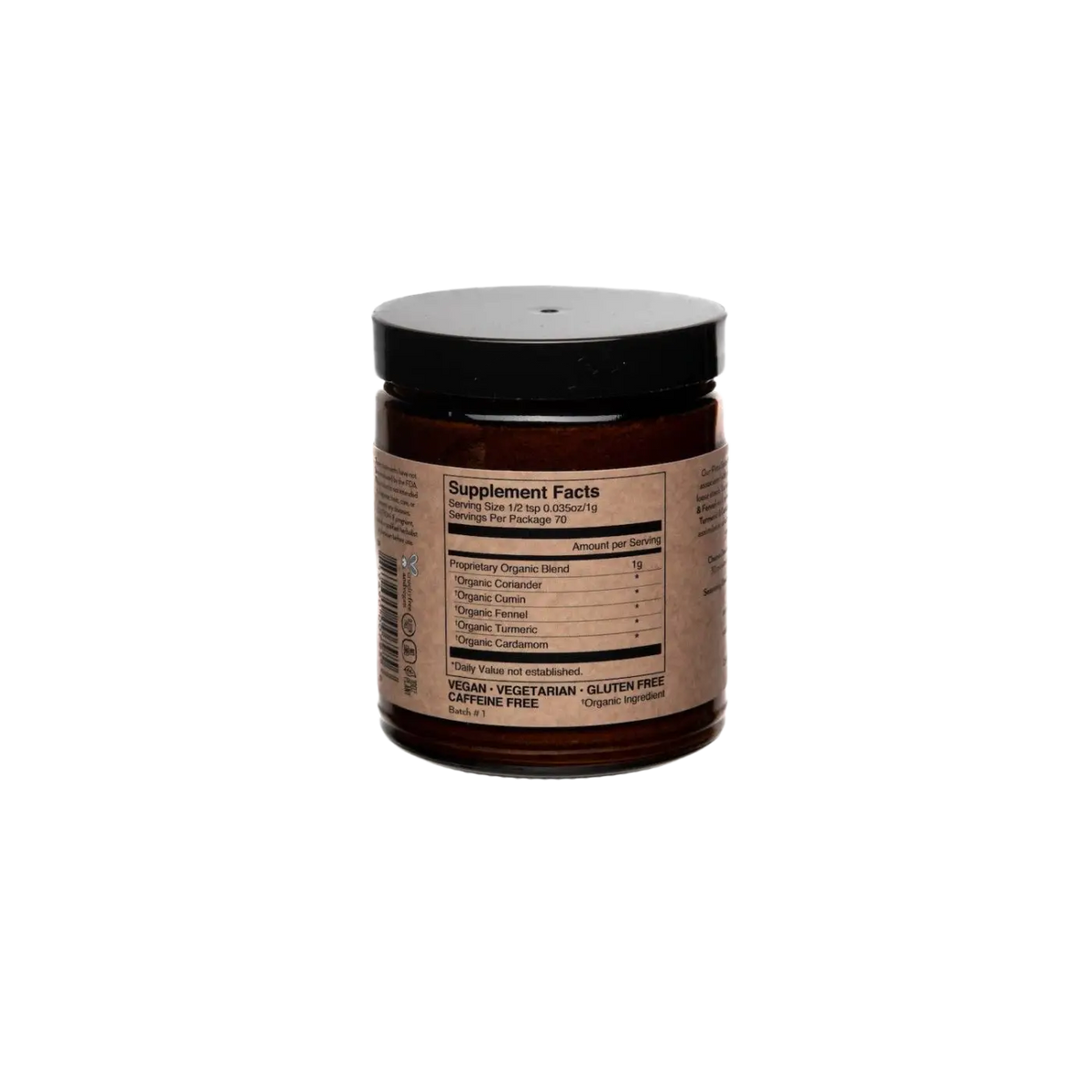 PAAVANI Ayurveda Pitta-Gewürzmischung, kühlende und beruhigende Verdauungs-Churna, in einer Gewürzpackung.