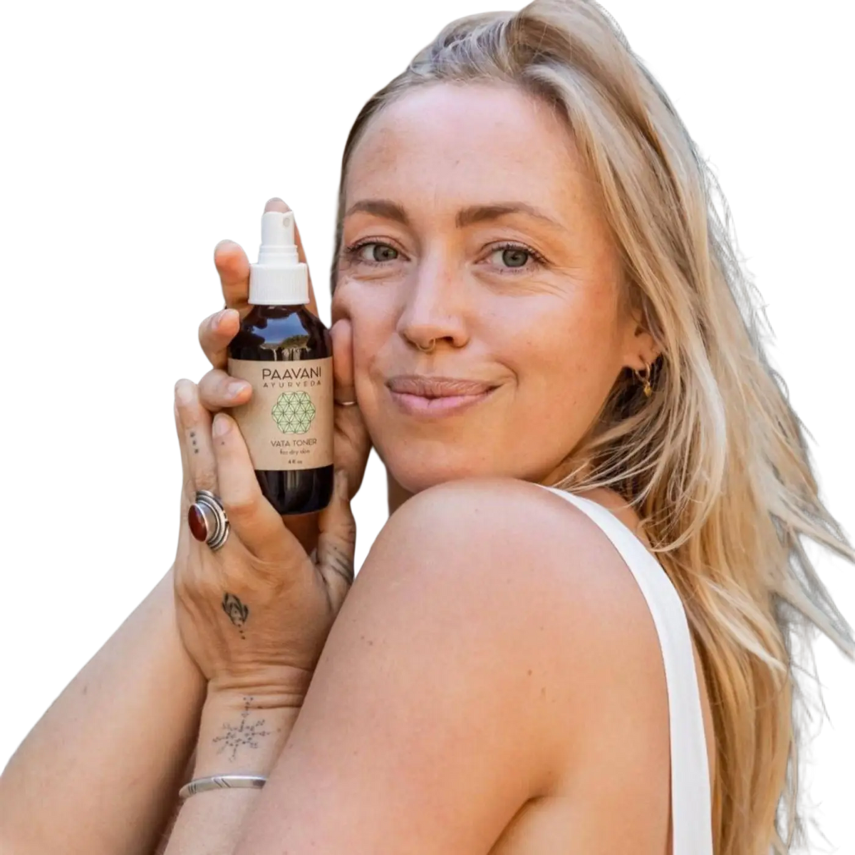 PAAVANI Ayurveda Vata Toner, ayurvedischer Gesichtsspray für trockene, empfindliche Haut, natürliche Hautpflege, Gesichtsspray