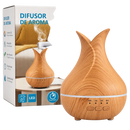 Palermo diffusor 120 ml mit helle holzoptik und usb farbwechsel farbwechsel led aromadiffusor