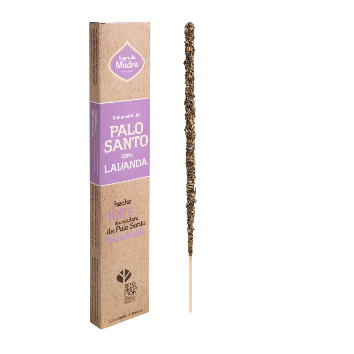 Sagrada Madre Palo Santo & Lavendel Räucherwerk, nachhaltige Räucherwaren mit Palo Santo und Lavendelduft, natürliche Räucherprodukte