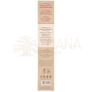 Kraftfarbene kartonverpackung für palo santo weihrauch mit olibanum von sagrada madre mit pinker beschriftung