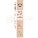 Goldener, strukturierter palo santo weihrauch mit natürlicher holzbase von sagrada madre in palo santo material