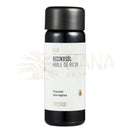 Phytomed bio-rizinusöl kaltgepresst in schwarzer glasflasche mit mattem verschluss und weißem etikett im mana shop