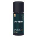 Dunkelgrüne glasflasche mit schwarzem verschluss und gold bio label phytomed ravintsara 10ml im mana shop