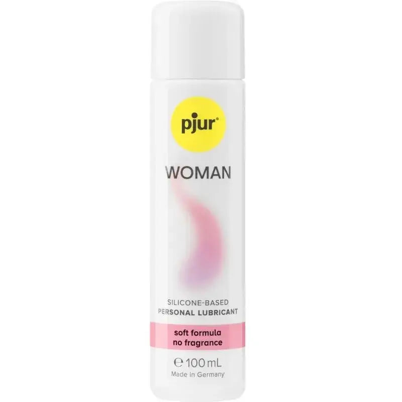 pjur Gleitmittel Woman in weißer 100ml Flasche, hautfreundliches Gleitmittel für Frauen, angenehme Textur
