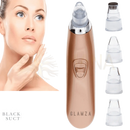 Rose gold glamza pore-cleansing blackhead and acne remover with clear glass attachments from mana shop