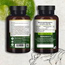 Dunkelbraune glasflasche mit schwarzem deckel und grünem etikett zeigt prowise healthcare meeresalgen vegane tabletten als natürliche quelle für jod