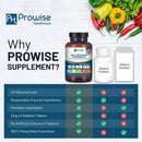 Vegane A-Z Multivitamin- und Mineralien-Nahrungsergänzung von Prowise Healthcare in Tablettenform, 365 Stück, inklusive bunter Tabletten.