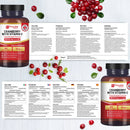 Prowise Healthcare Cranberry 30.000 mg + Vitamin C Nahrungsergänzung, dreifach starke Formel für Immunsystem und Schutz, Flasche mit Kapseln
