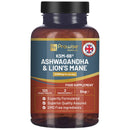 Prowise Healthcare KSM-66 Ashwagandha und Lion’s Mane Nahrungsergänzungstabletten, 2200 mg, in einer Packung mit Tabletten.