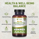 Vegane Vital Multivitamine von Prowise Healthcare, 120 Kapseln, Nahrungsergänzung für gesunde Vitalität und Wohlbefinden.