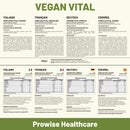 Vegane Vital Multivitamine von Prowise Healthcare in 120 Kapseln, Nahrungsergänzung mit wichtigen Vitaminen und Mineralstoffen.