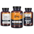 Vegetarische Vitamin D3 4000 IU & K2 MK7 Nahrungsergänzungstabletten von Prowise Healthcare, 180 Stück, in Tablettenform