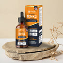 Orangene Vitamin D3 4000 IE + K2 MK7 Nahrungsergänzung in Flasche, flüssige Tropfen von Prowise Healthcare