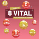 Vegane Pränatale Pflege Gummies von Prowise Healthcare mit Folsäure, Vitamin D, B12 und Zink, in einer Packung mit sechs Dosen