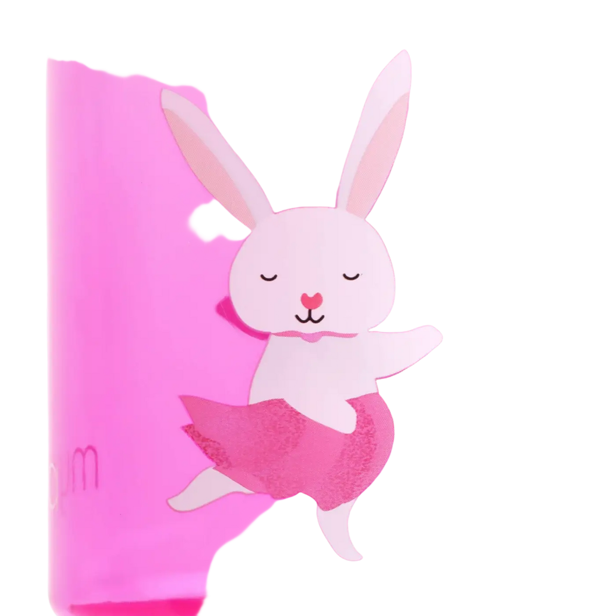 Myga Eco Wasserflasche für Kinder mit Hasen-Positivitätsband, langlebige Trinkflasche für Kinder, kindgerechtes Design